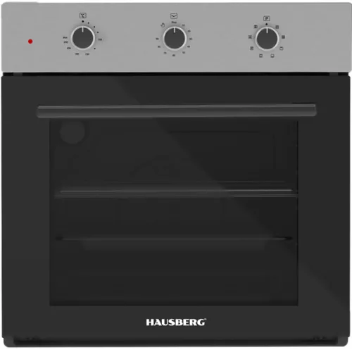 Hausberg HB-8044IN inox-fekete, beépíthető, sütőtér:58L, grill, hőlégkeveréses, sütő