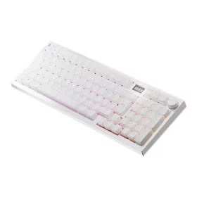   AVAX GM03 PRO 98% HUN tri-mode fehér mechanikus (Gateron yellow switch) billentyűzet
