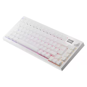   AVAX GM02 PRO 75% HUN tri-mode fehér mechanikus (Gateron red switch) billentyűzet