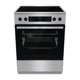   Gorenje GECS6C70XPA inox-fekete, szabdonálló, kerámialapos, főzőzóna:4, sütőtér:71L, tűzhely