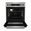 Gorenje GECS6C70XPA inox-fekete, szabdonálló, kerámialapos, főzőzóna:4, sütőtér:71L, tűzhely