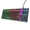 Trust 26063 GXT 833 Thado TKL háttérvilágítású magyar fekete gamer billentyűzet
