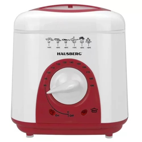 Hausberg HB-1320RS 1 literes 950W vörös elektromos olajsütő
