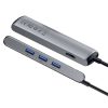 Baseus USB-C HUB 6 az 1-ben adapter 3x USB 3.0 + HDMI + RJ45 + USB-C PD