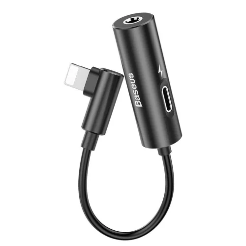 Baseus L42 Lightning átalakító 3,5 jack fekete