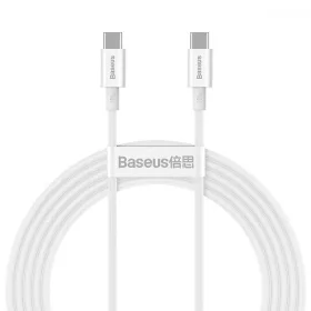   Baseus Superior sorozatú USB-C-USB-C kábel, 100 W, 2 m (fehér)