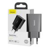 Baseus Speed Mini gyorstöltő, USB-C, PD, 3A, 20 W (fekete)