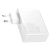 Baseus GaN2 Pro fali töltő, 2x USB + 2x USB-C, 100W, EU (fehér)