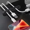 Vezeték rögzítő szett - öntapadós - fekete - 10 db / csomag