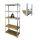 Fémpolc állvány - 5 szintes - fém - max 175 kg - 180 x 90 x 30 cm