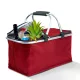 Thermo összecsukható bevásárlókosár - 49 x 28 x 25 cm - 21 L - piros