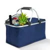 Thermo összecsukható bevásárlókosár - 49 x 28 x 25 cm - 21 L - kék