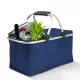 Thermo összecsukható bevásárlókosár - 49 x 28 x 25 cm - 21 L - kék