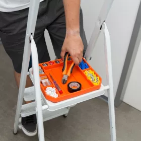   Gumi szerszámos tálca tárolórekeszekkel - vonalzóval - 26 x 23,5 x 2,5 cm