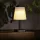 Szolár asztali lámpa - fehér - melegfehér LED - műanyag - 23 x 12 cm