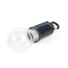 Akasztható szolár lámpa - villanykörte alakú - USB-C - 100 lumen - 400 mAh