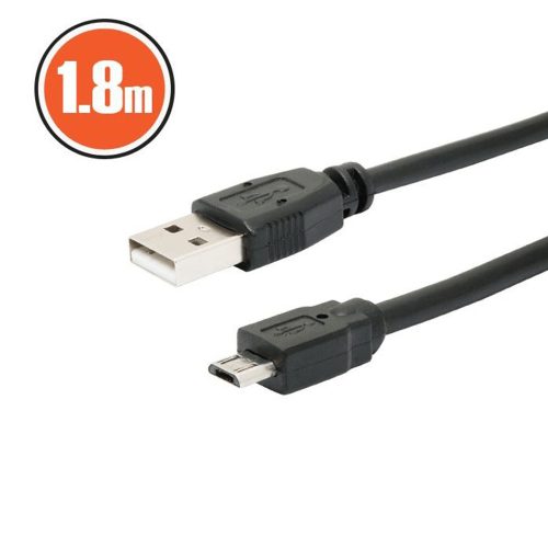 USB A dugó - microB dugó 1,8m 20326