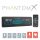 Fejegység "PhantomX" - 1 DIN - 4 x 50 W - gesztusvezérlés - BT - MP3 - AUX - USB