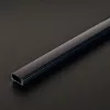 LED aluminium profil sín - 2000 x 17 x 8 mm - U profil - fekete