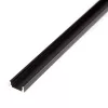 LED aluminium profil sín - 2000 x 17 x 8 mm - U profil - fekete