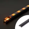 LED aluminium profil takaró búra - fekete - 2000mm (41010/41011hez)