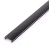 LED aluminium profil takaró búra - fekete - 2000mm (41010/41011hez)