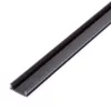 LED aluminium profil takaró búra - fekete - 2000mm (41010/41011hez)