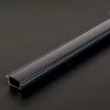 LED aluminium profil sín - 2000 x 23(17) x 8 mm - süllyeszthető U profil - fekete