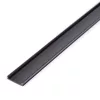 LED aluminium profil takaró búra - fekete - 2000 mm (41011A2-höz)