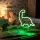 Neon LED lámpa - zöld dinoszaurusz - 3 x AA + USB - 25,9 x 8,5 x 24,3 cm