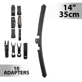Ablaktörlő 14"/35 cm - 10 db adapterrel