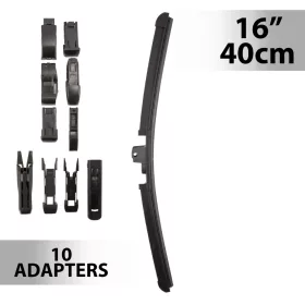 Ablaktörlő 16"/40 cm - 10 db adapterrel