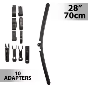 Ablaktörlő 28"/70 cm - 10 db adapterrel