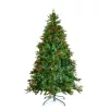 Műfenyő - 210 cm - PE / PVC - piros bogyóval