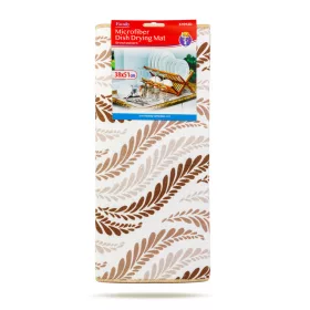   Mikroszálas edényszárító alátét - 38 x 51 cm - barna mintás