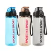 Sport kulacs - műanyag, átlátszó - 600 ml - 3 színben