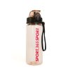 Sport kulacs - műanyag, átlátszó - 600 ml - 3 színben