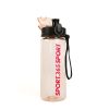 Sport kulacs - műanyag, átlátszó - 600 ml - 3 színben