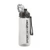 Sport kulacs - műanyag, átlátszó - 600 ml - 3 színben