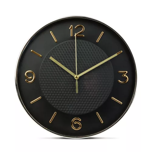 Falióra - 25 cm - műanyag, üveg - 1 x AA - fekete