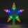 Karácsonyi LED-es csillag csúcsdísz - 10 LED - 15 cm - RGB - 2 x AA