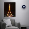 LED-es fali hangulatkép - "Eiffel torony" -  2 x AA, 38 x 48 cm