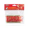 Karácsonyi LED-es szalag - piros - 5 m x 5 cm - 50 LED - USB