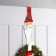 Karácsonyi kopogtató, ajtódísz tartó - fém - mikulás - 38 cm