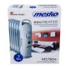 Mesko hősugárzó olajradiátor - 220-240 V - 700 W - 7 lamellás