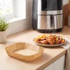 Air fryer sütőpapír - olaj nélküli sütőhöz - téglalap - 14 x 22 cm - 50 db / csomag