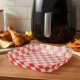 Air fryer sütőpapír - olaj nélküli sütőhöz - kockás, négyzet - 23 cm - 50 db / csomag