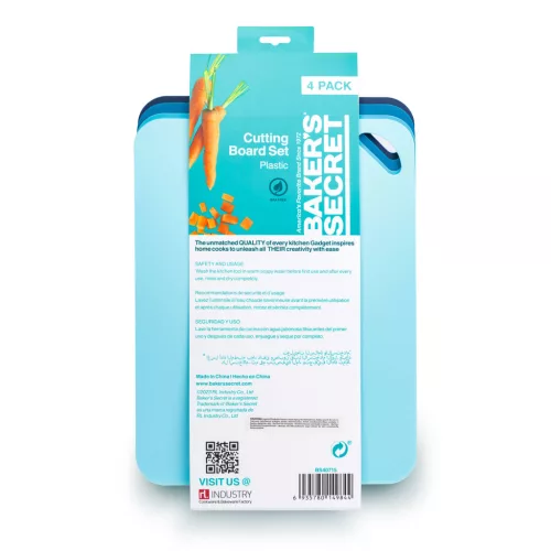 Baker's Secret - 4 darabos vágódeszka szett - 38 x 29 cm