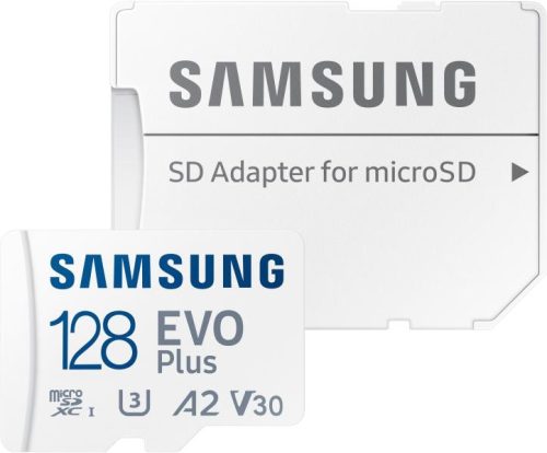 Samsung 128GB EVO Plus microSDXC UHS-I CL10 Memóriakártya + Adapter