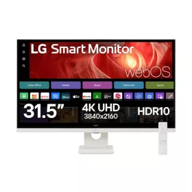 LG 32" 32U721SA-W 4K UHD WebOS Smart Led Monitor